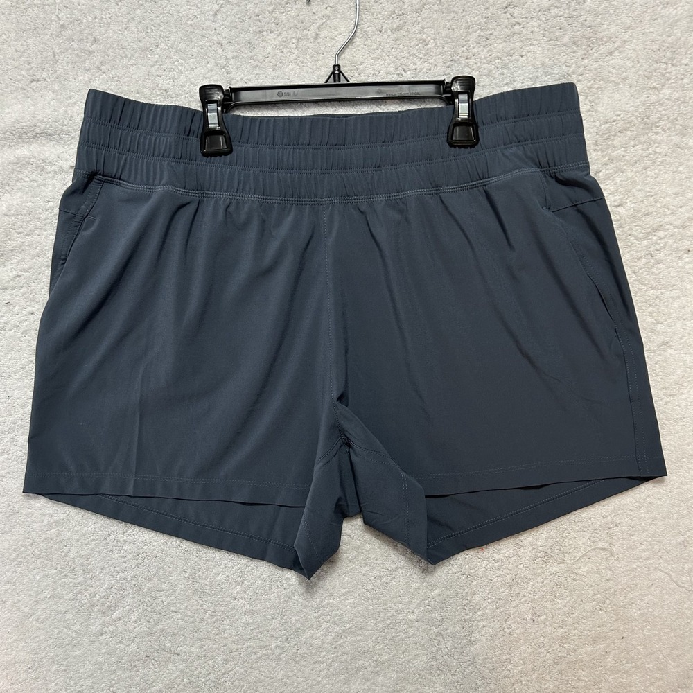 Free Fly Womens Size XL Gray Blue Pull On Breeze Athletic Shorts